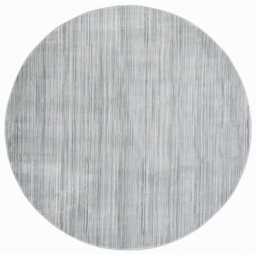 SAFAVIEH Herat Thom Oriental Area Rug, Ivory/Dark Grey, 6'7" x 6'7" Round