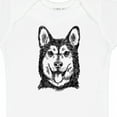 thumbnail image 4 of Inktastic Siberian Husky Sketch Portrait Boys or Girls Baby Bodysuit, 4 of 5