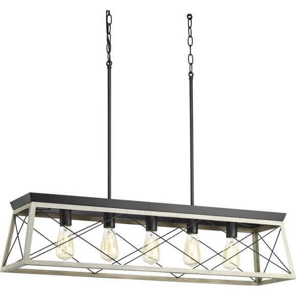 Five Light Linear Chandelier