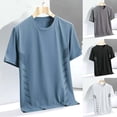 thumbnail image 4 of GEWSEY Ice Silk Workout Shirts for Men Quick Dry Athletic T-Shirts Short Sleeve Crewneck Tops Summer Gym Running Blouses (White, XXL), 4 of 8