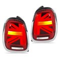 thumbnail image 1 of LED Union Jack Tail Lights With Chrome Frame. Seamless Installation,  Construction for F55, F56, F57, 1 of 7