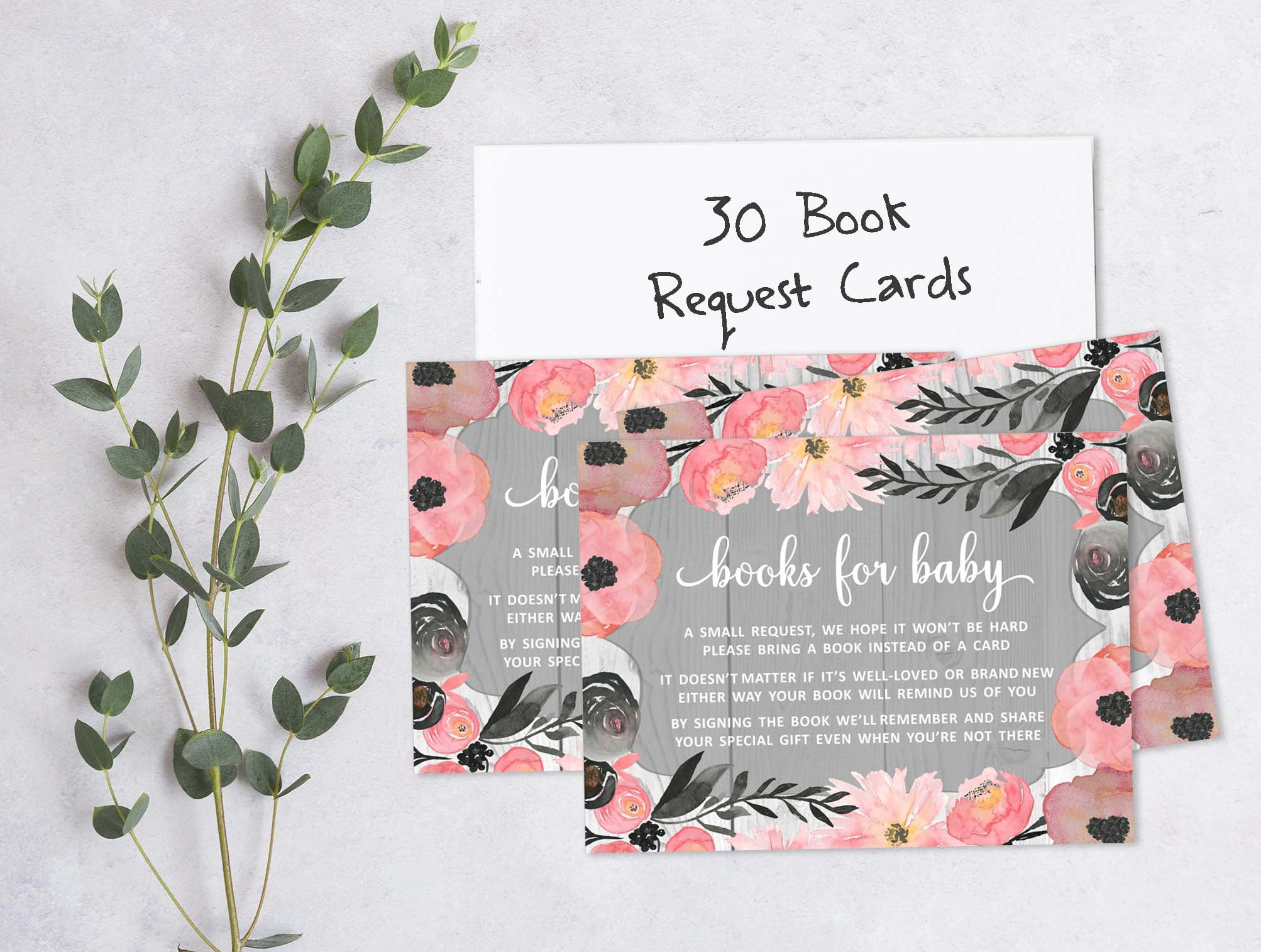 Inkdotpot 30Jungle Animals Gender Neutral Baby Shower Book Request Cards Bring A Book Instead Of A Card Baby Shower Invitations Inserts Games