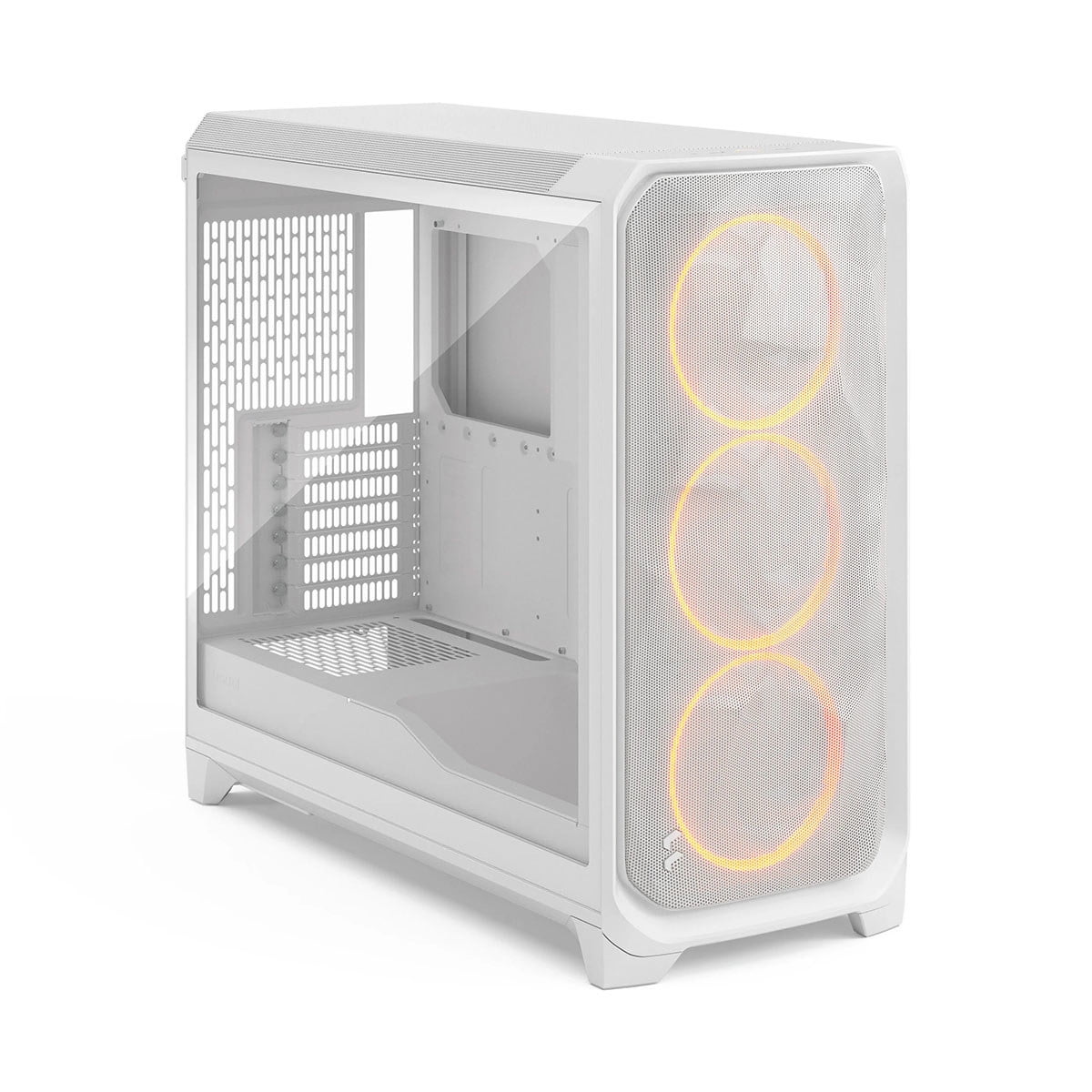 Fractal Design Meshify 3 XL RGB E-ATX Full Tower PC Case -  White Chassis with Clear TG Side Panel