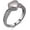 Gun-NO.6, variant on Crystal Heart Cremation Ring for Ashes for Women Men Keepsake Finger Ring Urns for Ashes for Loved One for Dad Mom Size(5,6,7,8,9,10)