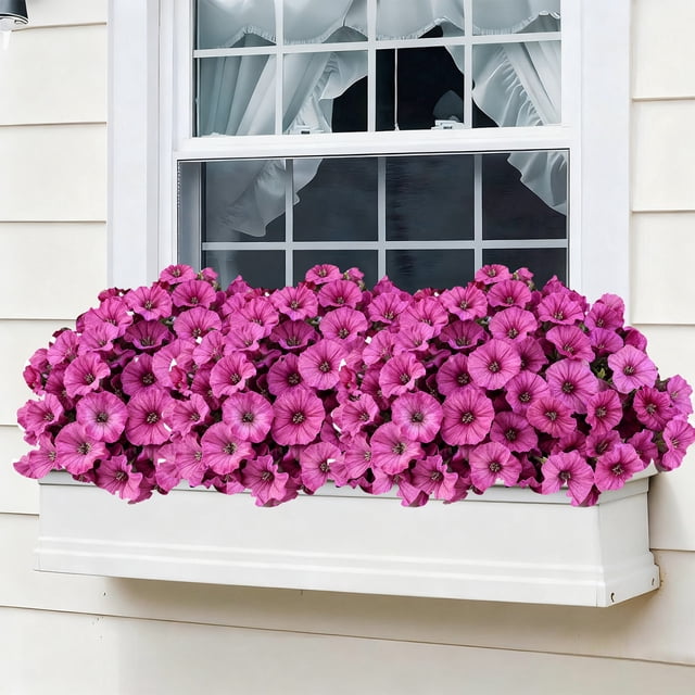 Ramo de flores artificiales | 7 Hojas de Forks | Plástico multicolor | Tallos florales sintéticos de 35 cm | Pétalos de seda realistas | Decorativo para casa, boda, patio, exterior | Sin