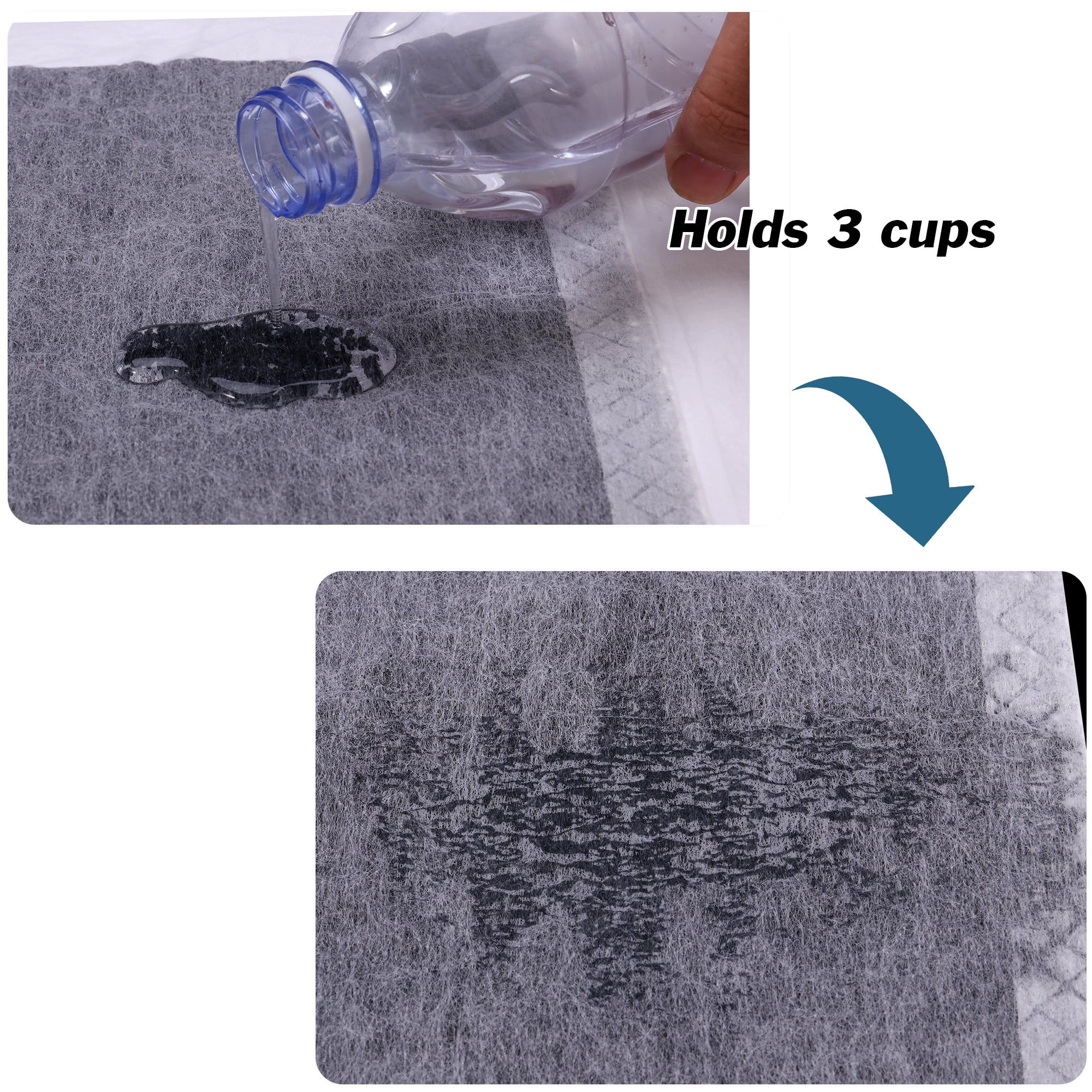 Pee Pads for Dogs Small 12.99x17.71 Inches, Charcoal Puppy Pads, Leak-Proof Wee Wee Pads for Dogs, 100 Counts