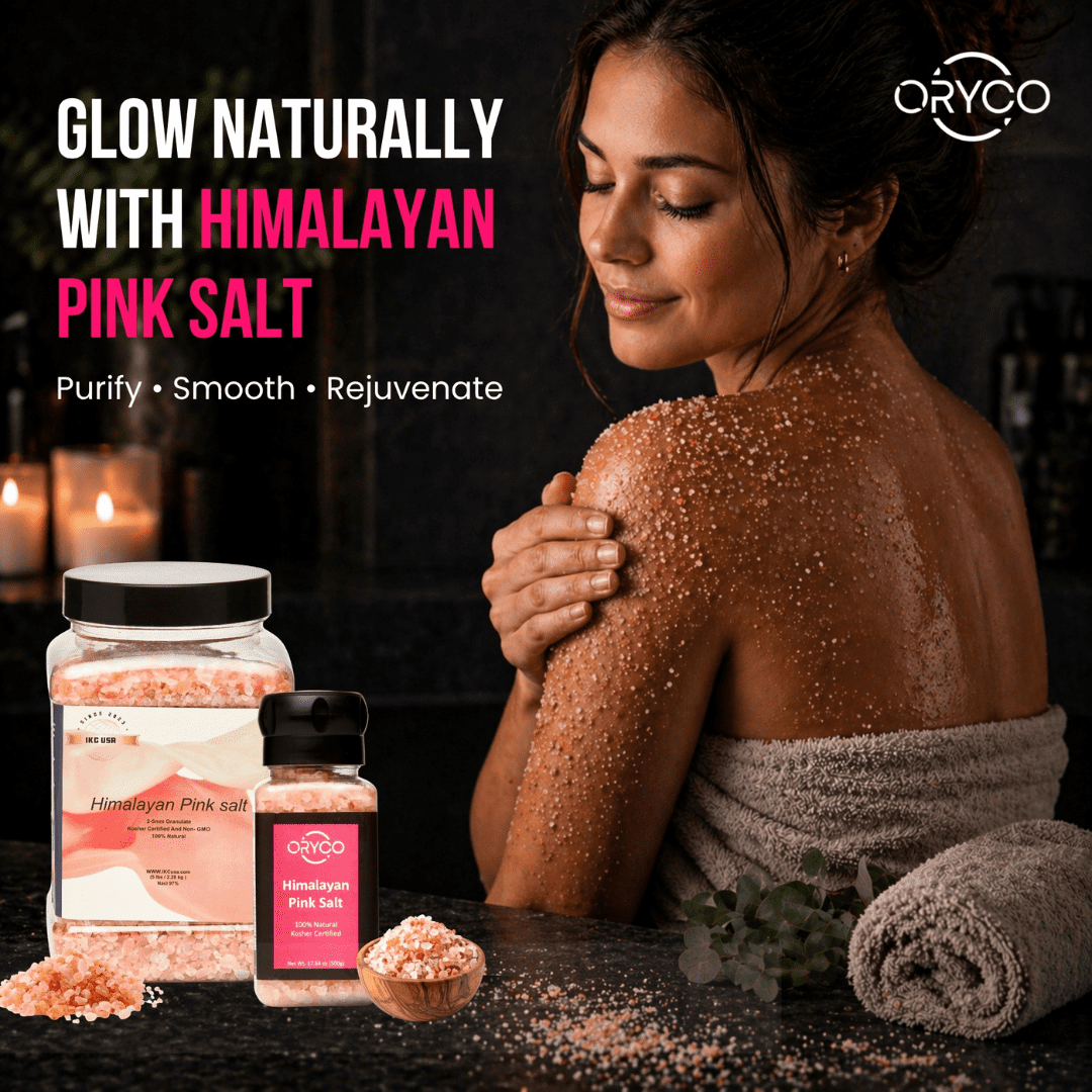 Oryco Coarse (80oz) & Coarse (17.64oz) Himalayan Pink Salt Bundle