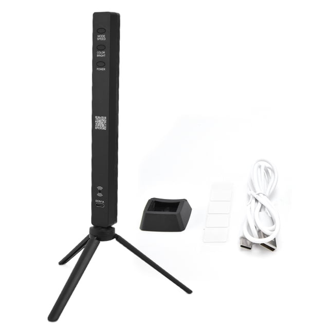 Barra de luz LED RGB colorida con control por voz, control por Bluetooth y aplicación 3D, carga USB.