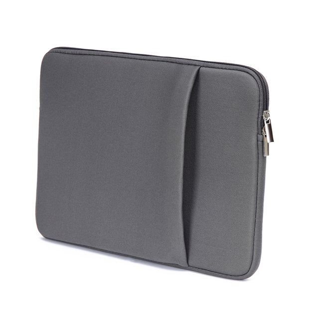 Graflsoa Slim Protective Sleeve for 17" Ultrabooks, Laptops & Tablets - Lightweight, Form-Fitting Design with Inner Padding & Front Pocket - Gray