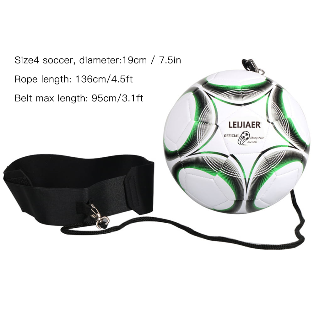 Football Self Training Ball Kick Practice Solo Trainer Aid Equipment Waist Belt 