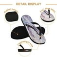 thumbnail image 3 of YAZAOOSummer Flip Flops Creatively Graceful Swans in Bloom Simple Beach Sandals, 3 of 8