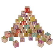 Spark Create Imagine ABC Wooden Blocks, 40 Pieces, Baby and Toddler Toys for Ages 18 months and older