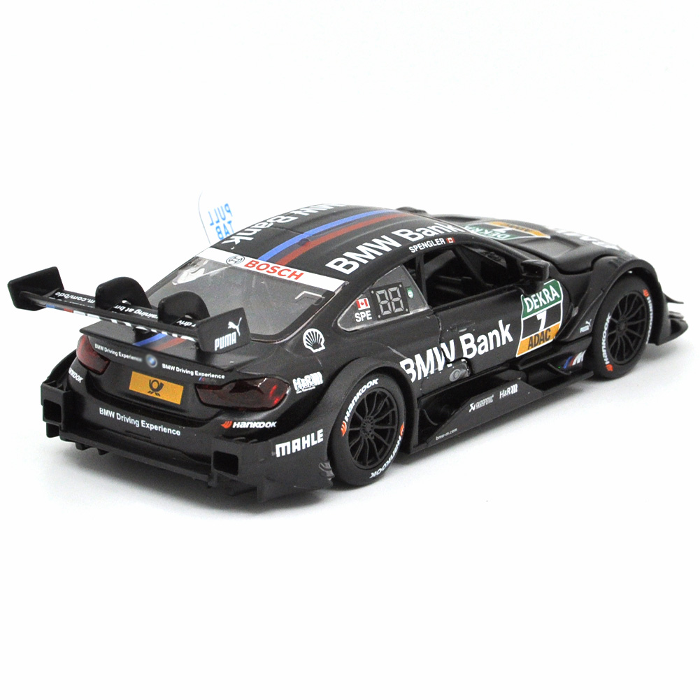 1: 32 Suitable for BMW M4 DTM Alloy Simulation Car Die Casting Model Dynamic Sound and Light Toy Series Collectibles Boy Birthday Gift