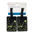 thumbnail image 4 of Protege Let’s Travel Mini Luggage Tags, Gray and Green, 2 Count, 4 of 6