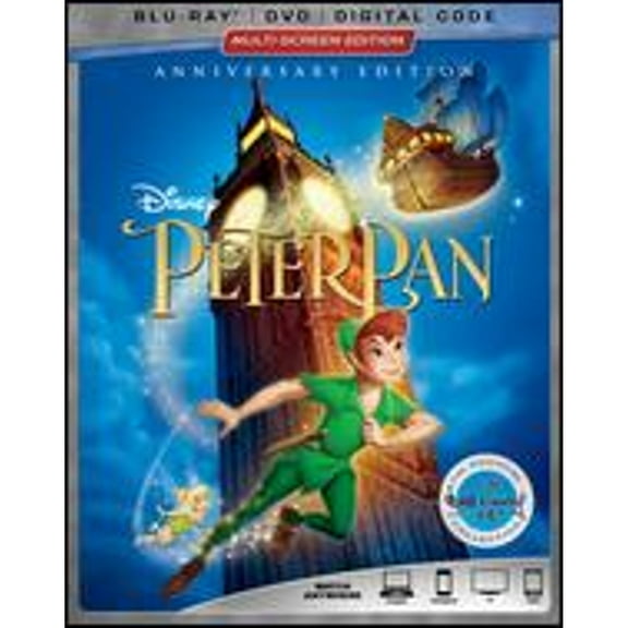 Pre-Owned Peter Pan [Signature Collection] [Blu-ray/DVD] (Blu-Ray 0786936857016) directed by Clyde Geronimi, Hamilton Luske, Wilfred Jackson