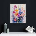 thumbnail image 4 of Nawypu  Floral Botanical Canvas Wall Art Vintage Plant Flower Poster  set Watercolor Blue Yellow Wildflower Print Painting Rustic Cottage Artwork for Bedroom Living Room Decor, 4 of 4