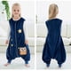 thumbnail image 3 of Saco de dormir infantil azul oscuro con patas Pijama calentito, saco de dormir para niñas y niños de 5 a 6 años, 3 of 4