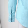 thumbnail image 4 of Camisas Para Hombre Manga Larga Camisa tejida informal de primavera y otoño para hombre, camisa tejida de algodón a juego, cómoda camisa de manga larga de Color sólido (BU2, XL), 4 of 6