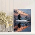 thumbnail image 2 of Mountain Lake Landscape Canvas Oil Painting, Wall Decor for Hotel Lobby Home, 2 of 8