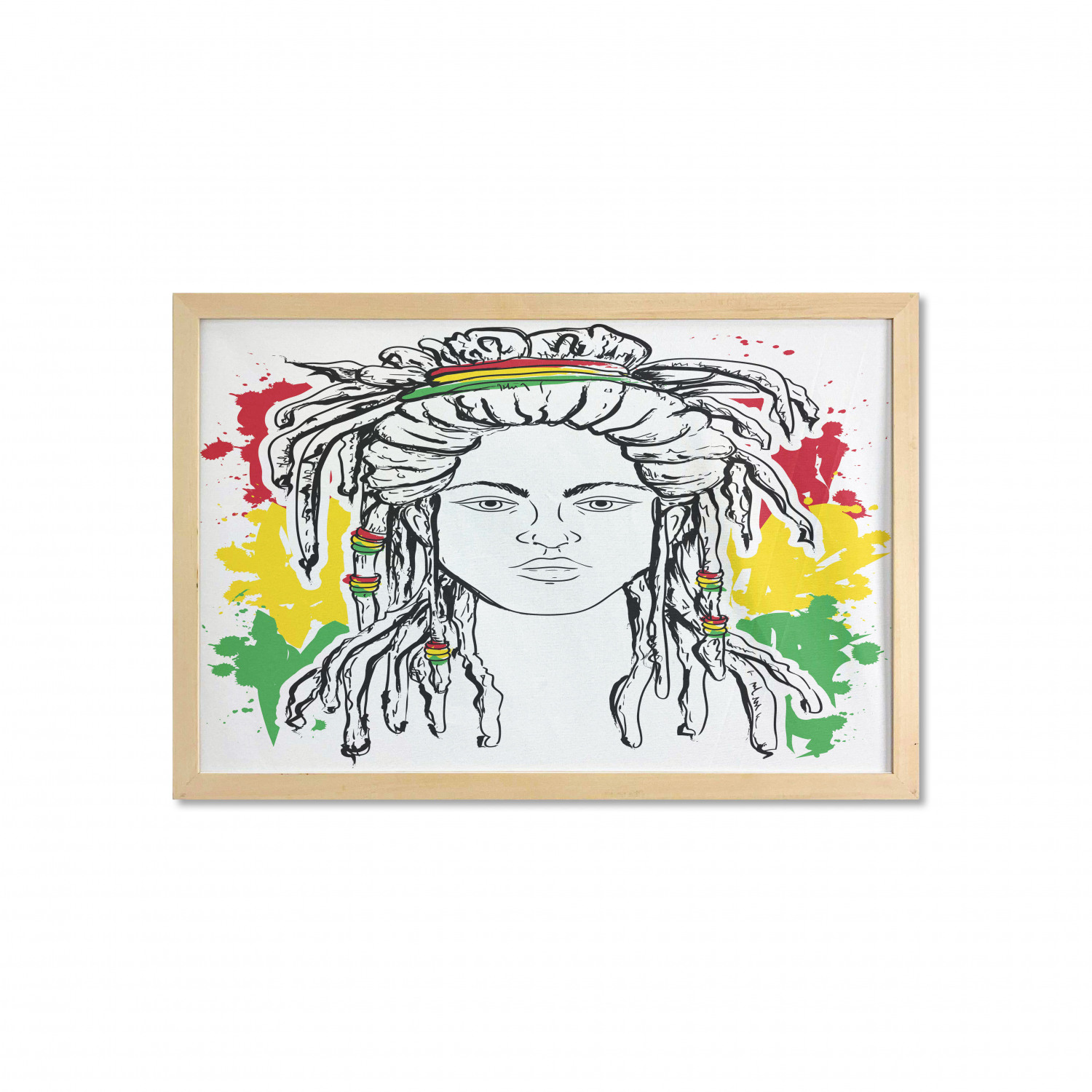 Grunge Colorful Make Up Art Print // Canvas Print Wall Art Poster Home Decor