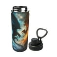 thumbnail image 2 of Fotbe Red And Blue Flame Wave Dragon Pattern 18 Oz Sports Insulated Kettle Vacuum Cup Stainless Steel Travel Mug Cup Thermal Flask,Insulated Kettle for Cycling Gym Basketball Outdoor, 2 of 7