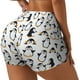 thumbnail image 1 of Balery whiter cute penguin Pantalones cortos de entrenamiento estampados para mujer, sin costuras, ajustados, para gimnasio, yoga, correr, deportes, ejercicio activo, fitness.-X-Large, 1 of 8