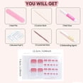 thumbnail image 4 of 110PCS Ombre Glitter Toenail Stickers Press on Toenails, 5 Colors Gradient Glitter Nail Polish Strips with Manicure Tools Kit, Self-Adhesive Pedicure Nail Art Decals for Women & Girls, 4 of 12