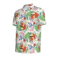 thumbnail image 2 of Balery Mushroom and Frogs Printed Men’s Short Sleeve Polo Shirt, Midweight Men's Shirt,Golf Polo shirts -, 2 of 9