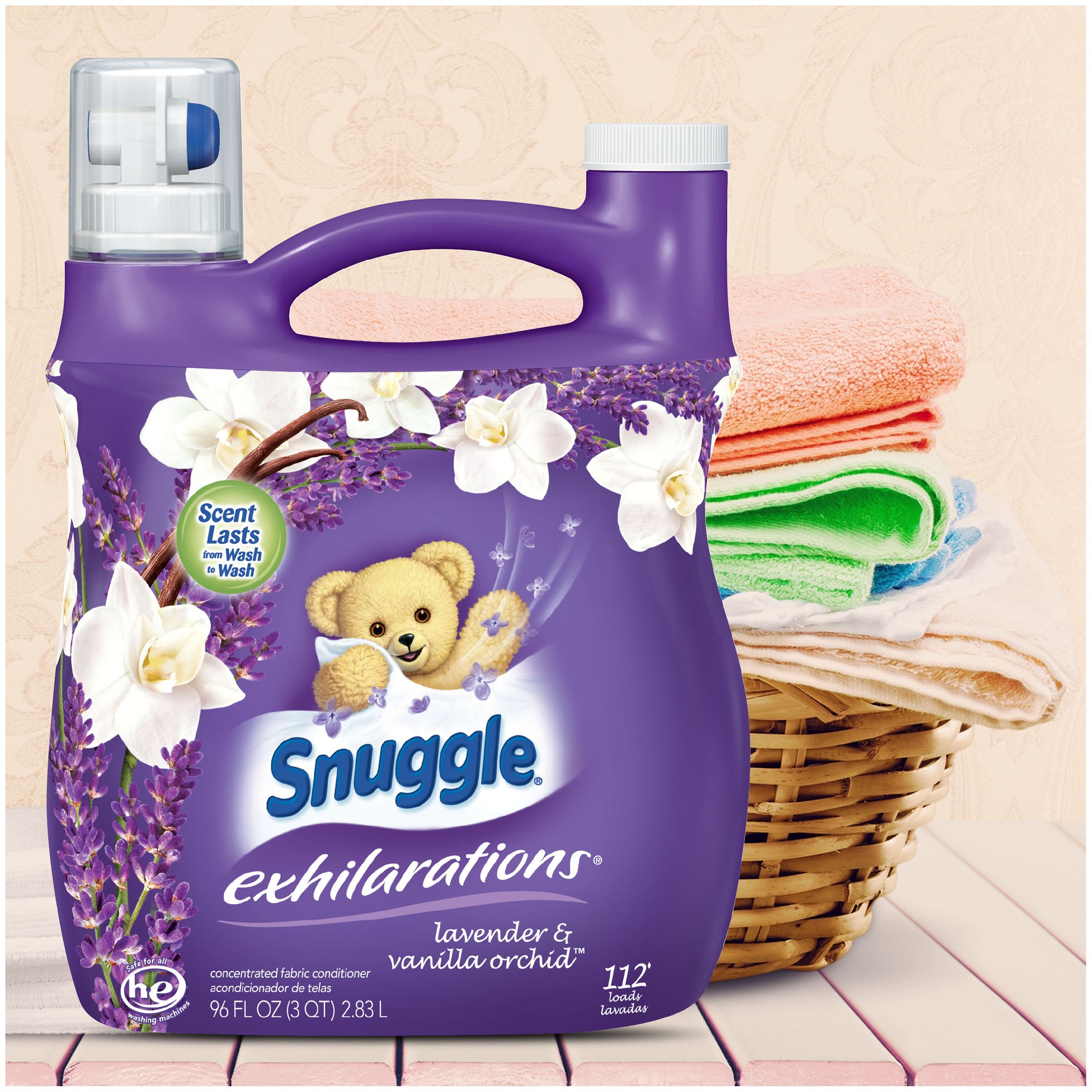 Snuggle Liquid Fabric Softener, Lavender & Vanilla Orchid, 96 Ounce, 112 Loads - image 5 of 5