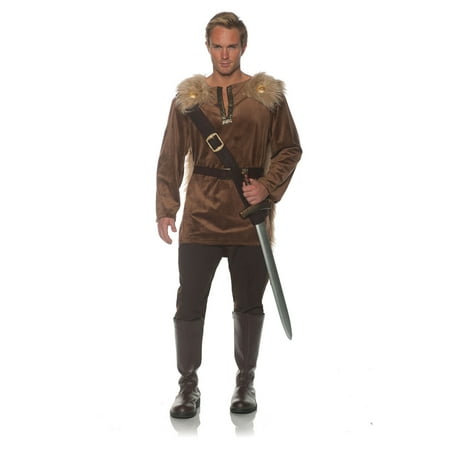 Huntsman Mens Adult Wooded Hunter Robin Hood Brown Costume