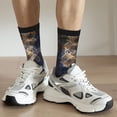 thumbnail image 6 of KLL Watercolor Snake Skin Print Cool Socks Men's Women's Crew Socks Funny Crazy Novelty Stockings, 6 of 6