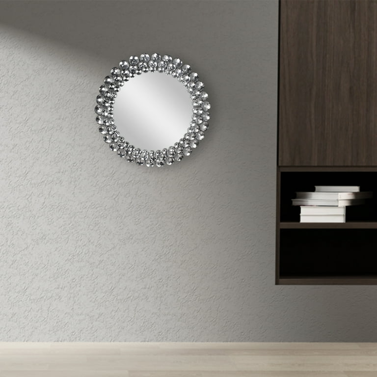 Decorative Silver Round Mirrors from $177