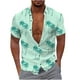 thumbnail image 3 of Men's Hawaiian Shirt Fun Short Sleeve Button Up Shirt Tropical Holiday Beach ShirtL, 3 of 4