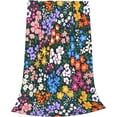 thumbnail image 4 of for Daisy Blanket Flannel Fleece Flower Daisy Throw Blankets for Adult and Kids Soft Fuzzy Plush Blanket Cozy Lightweight All Seasons for Travel Bed and Couch 60"x50", 4 of 6