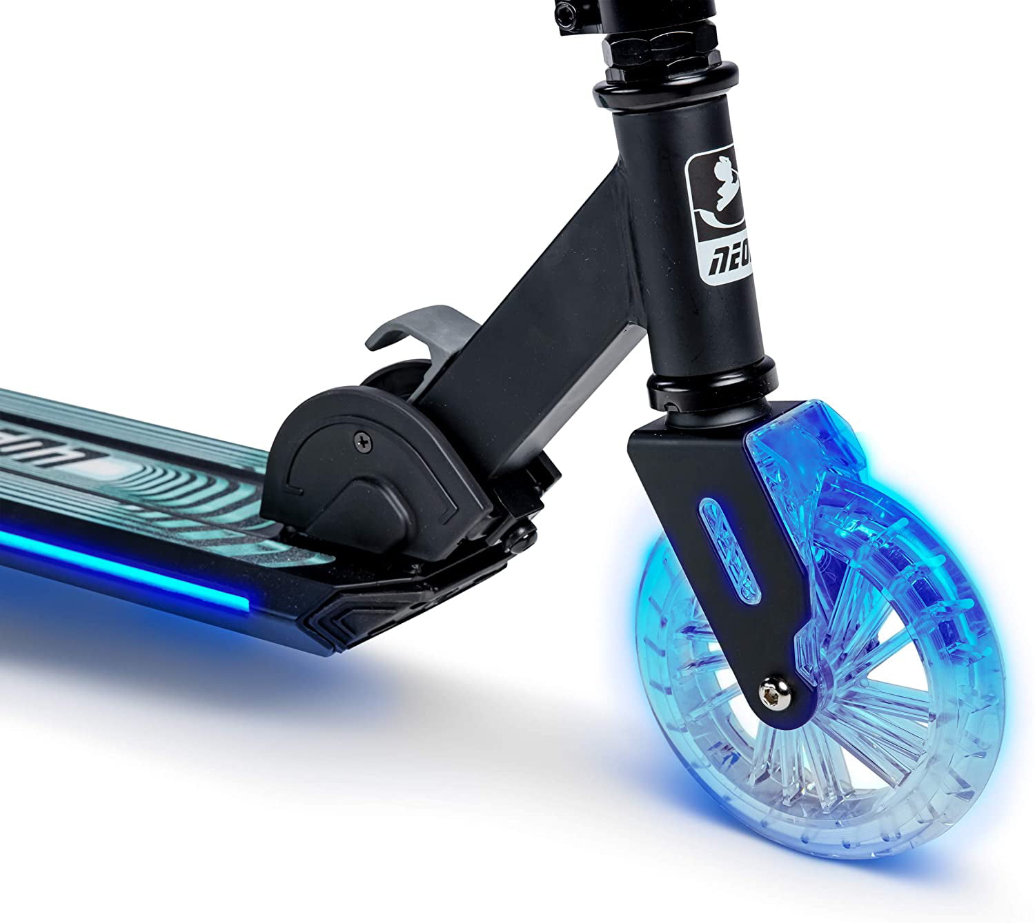 Neon Flash Kids Scooter with LED Lights | Light Up Deck & Wheels Kick  Scooter