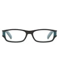 thumbnail image 3 of 3 Pairs of Men's Presbyopic Glasses Rectangle Blue Classic Reading Glasses 3.00 Women's Spring Hinge Two-tone Stylish Readers +3.00, 3 of 5