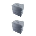 thumbnail image 4 of pitrice Convenient Inflatable Foot Rest 3 Layers Foot Stool Foot Rest Pillow for Traveling Light Gray 40 x 30 x 43cm 2Set, 4 of 6