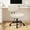 White, variant on Kelno Armless Office Chair Height Adjustable Swivel Rolling Task Chair with Lumbar Support PU Leather Desk Chair, Black