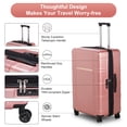 thumbnail image 6 of IVV 24 Inch Luggage, Hard Shell ABS Suitcase with Spinner Wheels, Lightweight Expandable Rolling Luggage with TSA Lock (Rose Gold), 6 of 7