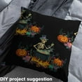 thumbnail image 2 of Homewish Halloween Pumpkin Lantern Fabric by the Yard 3 Yard,Spooky Halloween Skeleton Sewing Fabric,Orange Black Beige Room Decor Fabric by the Yard For Child,Breathable Home Decor, 2 of 6
