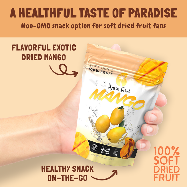 Xana Fruit Soft Dried Fruit - Mango Dried Fruit, 100% Fruit
