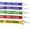 Assorted Colors, variant on 5 Pack - Hall Pass Lanyards with Safety Breakaway Clasp - High Visibility Printed Neck Straps for School ID Badges & Custom Passes, Soft, Durable, Comfortable & Safe for Students (Yellow)