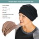 thumbnail image 4 of Minnieouse Gorro de pelo elástico, gorros, tocados, tocados ajustables a la moda, accesorios de ropa para exteriores, turbante, envoltura para la cabeza Sombreros Café Minnieouse AP011167-07, 4 of 6
