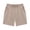 Khaki, variant on Kids Girls Solid Color Athletic Shorts Above Knee Mini Length Loose Fit Breathable Fabric Elastic Waistband Bottoms for Sports Activities Brick Red 3 Years-4 Years