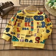 thumbnail image 2 of Utoimkio Unisex Kids Cotton Basic T-Shirt Long Sleeve Pullover Sweatshirts Toddler Baby Crewneck Long Sleeve Shirts Tops for Kids, 2 of 3