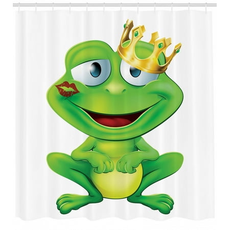 Animal Decor Cute Frog Prince Cartoon Character With Gold Crown