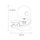 thumbnail image 1 of Snail Shape Automatic Pet Water Dispenser 2.8L Large Capacity Transparent Pet Water Dispenser for Dogs Cats Grey, 1 of 1