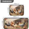 thumbnail image 3 of Coolnut Kitchen Rugs 2 Piece Waterproof Non Slip Kitchen Mat Farm House Kitchen Rug Set for Sink Office Kitchen Cafe, 19.7"x47.2"+19.7"x27.6" Home Decor Gifts, 3 of 7