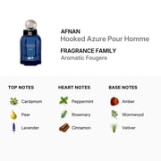 Afnan Men's Hooked Azure Pour Homme EDP Spray 3.4 oz Fragrances 6290171075615