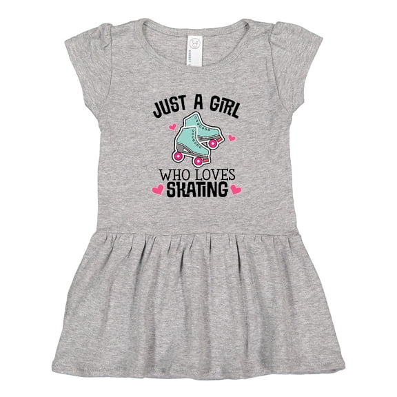 Inktastic Just a Girl Who Loves Skating Girls Toddler Dress